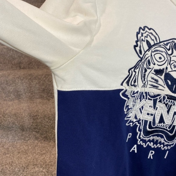 Kenzo Colorblocked Logo Embroidered Crew Sweatshirt - Picture 9 of 16